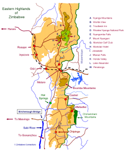 Eastern Highlands Map Website